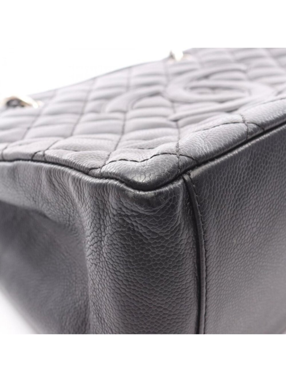 Chanel Tote Quilted Grand Shopping GST Black Caviar Leather GST Chain - Picture 8 of 8